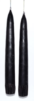 7" Black taper pair