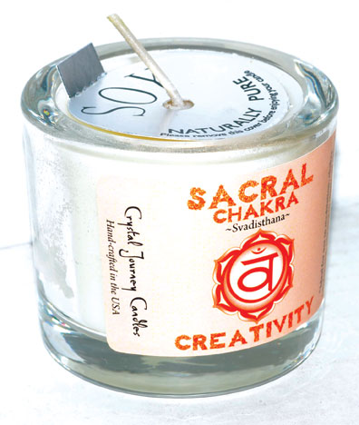 Sacral chakra soy votive