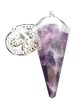 6-sided Amethyst pendulum