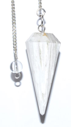 6-sided Scolecite pendulum