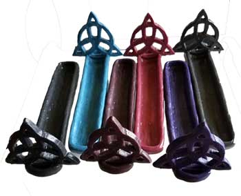 7 1/2" resin triquetra ash catcher (assorted colors)