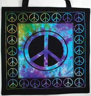 Peace Sign Tote Bag